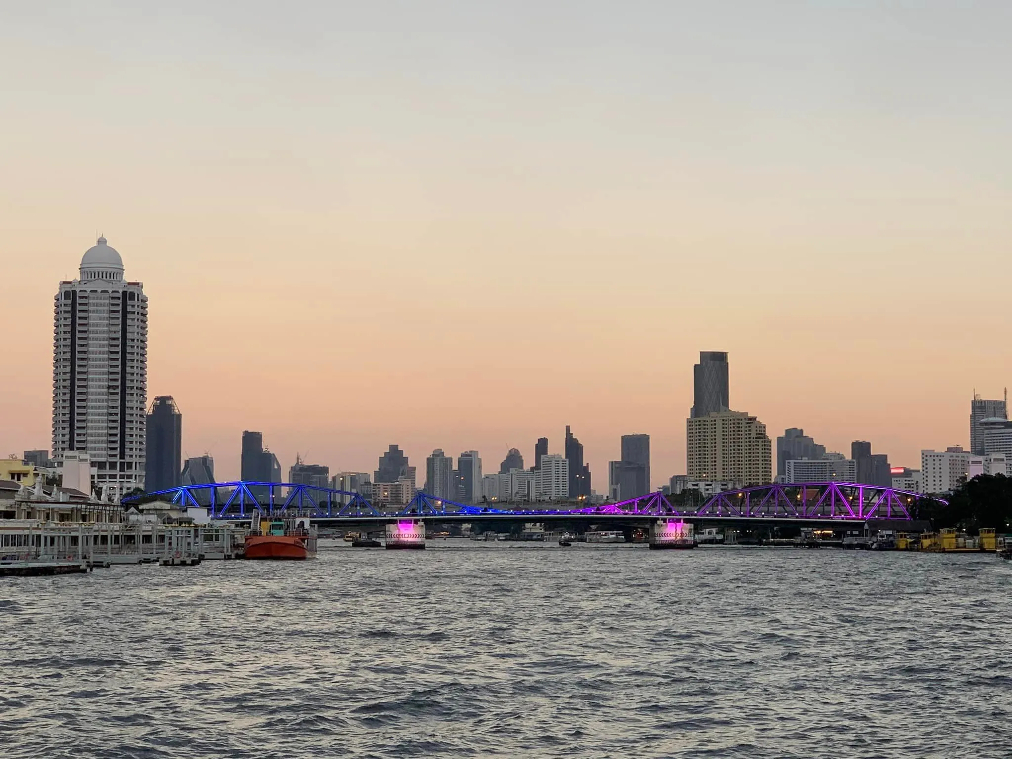 Bridge across Chao Phraya River